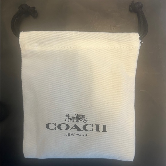 COACH Rose Gold Open Circle Necklace & Tea Rose Earring Set - Picture 8 of 10